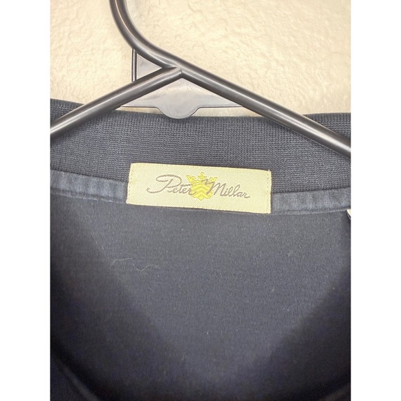 Peter Millar Mens XL Black Polo Shirt Short Sleeve Cotton Casual - Picture 2 of 4